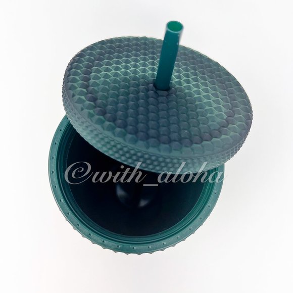 💚🌲SALE💚🌲 Starbucks Matte Hunter Green Studded Bling Tumbler - Picture 4 of 5